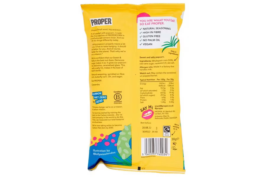 ProperCorn - Sweet & Salty Popcorn 24 x 30g