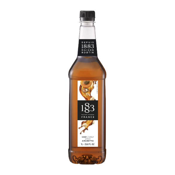 1883 Maison Routin Amaretto Syrup 1L | Premium French Coffee & Drink Syrup
