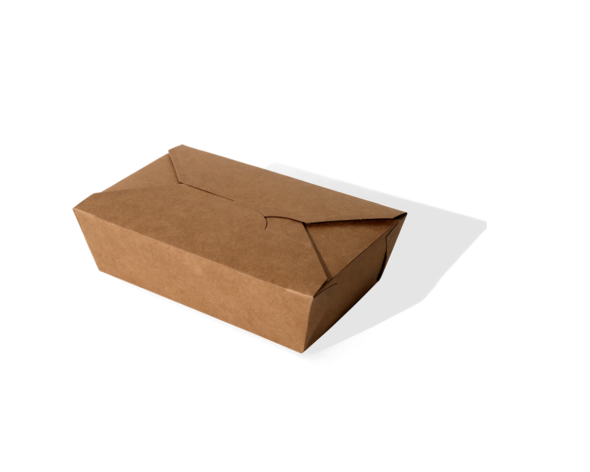 1200ml Kraft Double Flap Lunchbox 1x200