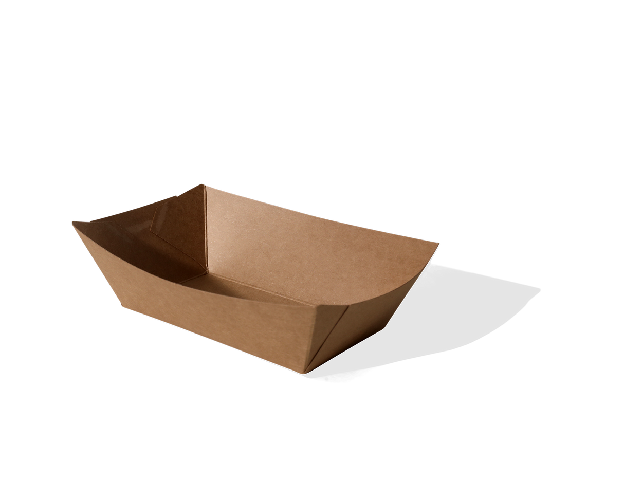 Small Kraft Boat Tray