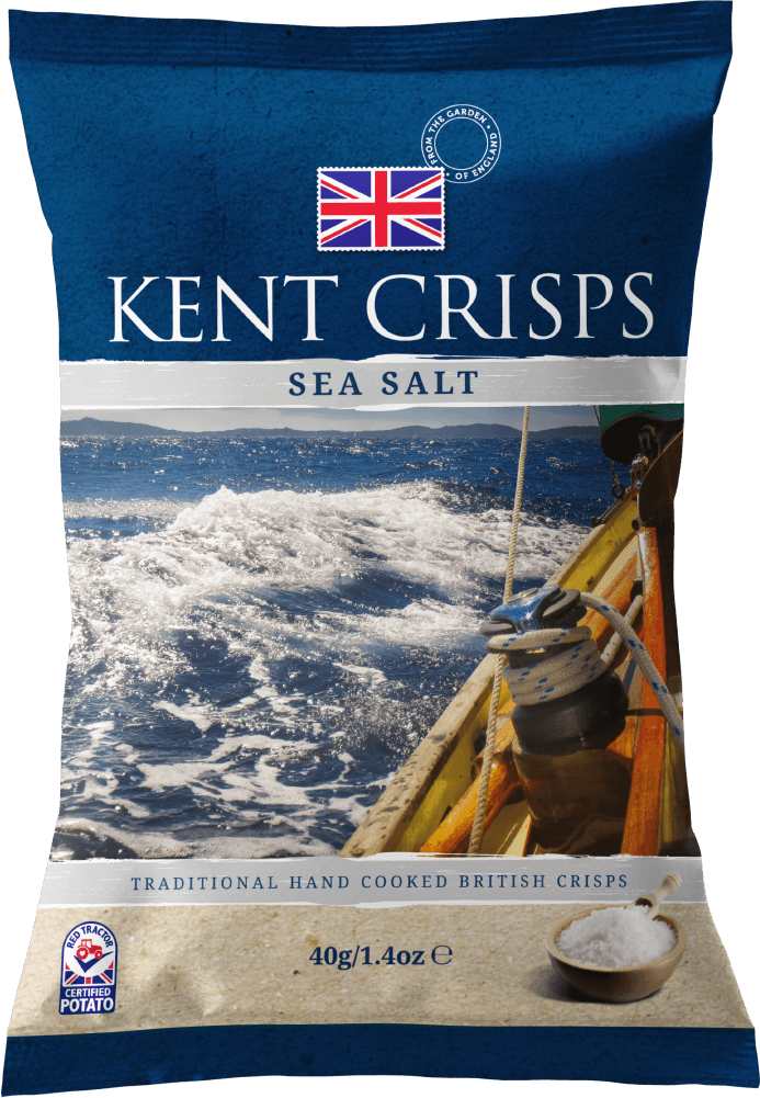 Sea Salt 20 x 40g - Kent Crisps