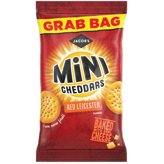 Mini Cheddars Red Leicester Grab Bag 30 x 45g