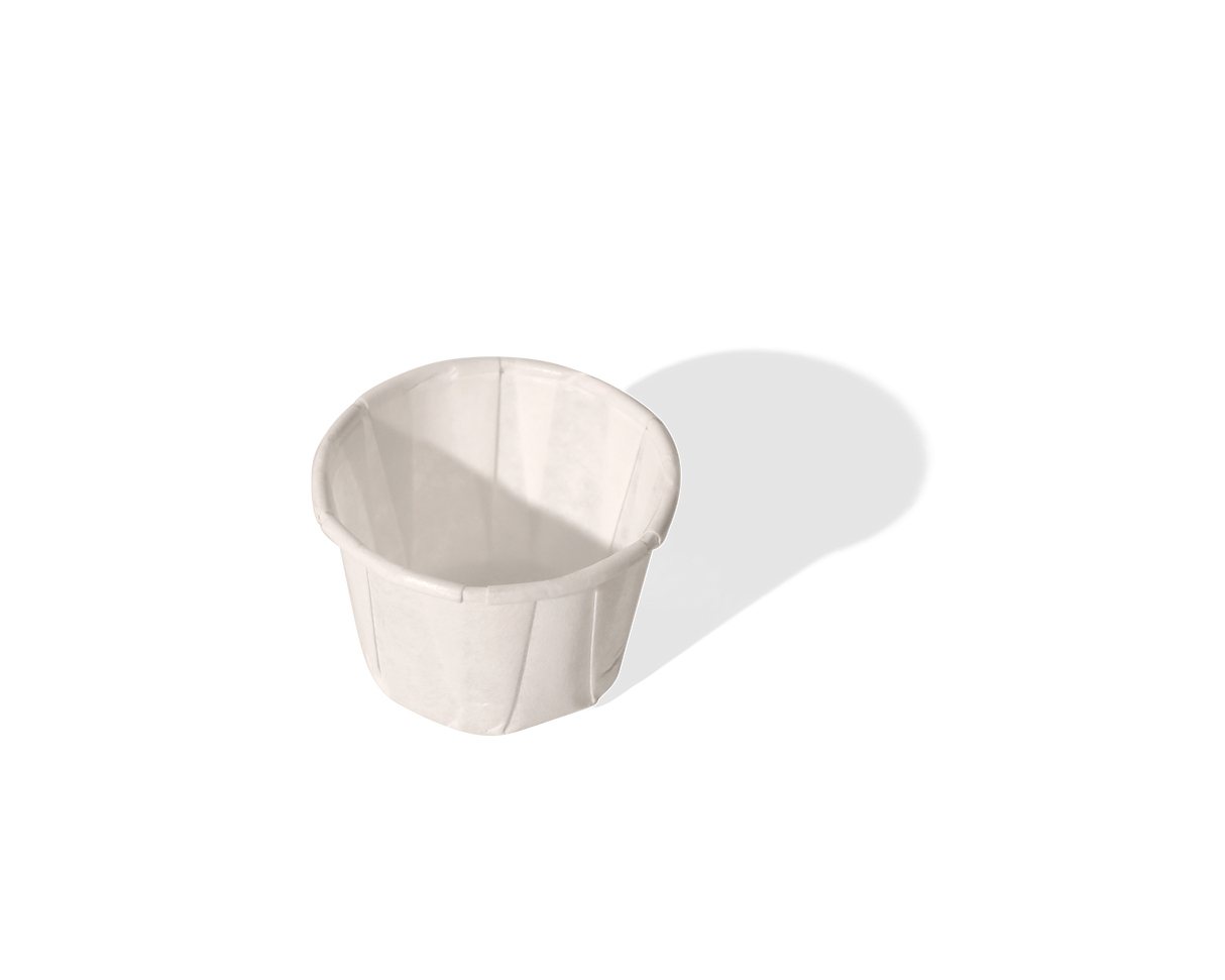 2oz White Paper Portion Souffle Pots 4x250