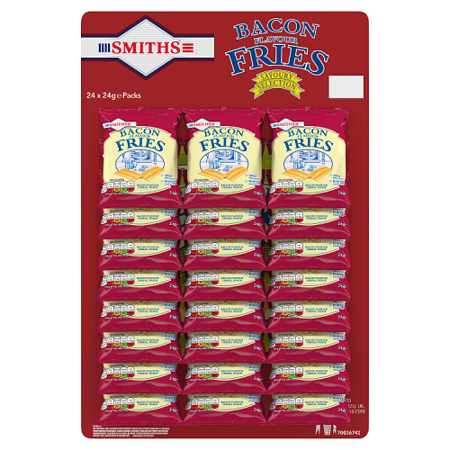 Smiths Bacon Fries Pub Card - 24 x 27g