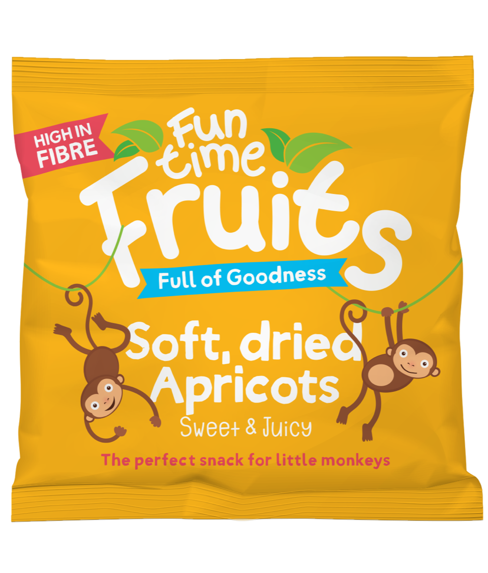 Funtime Fruits - Soft Dried Juicy Apricots - 60 x 25g