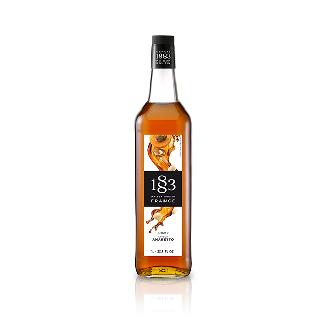 1883 Maison Routin Amaretto Syrup 1L | Premium French Coffee & Drink Syrup