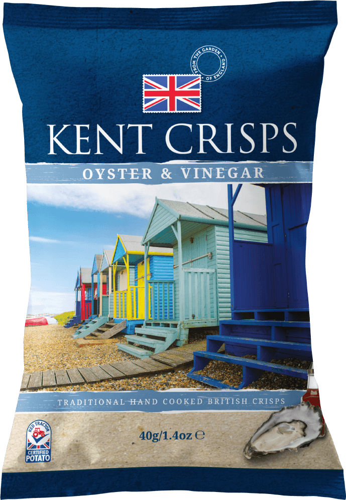 Oyster & Vinegar 20 x 40g - Kent Crisps