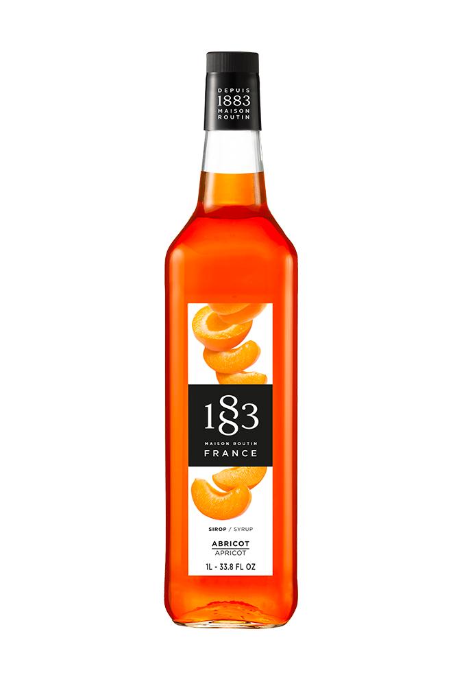 1883 Maison Routin Apricot Syrup 1L | Premium French Fruit & Drink Syrup